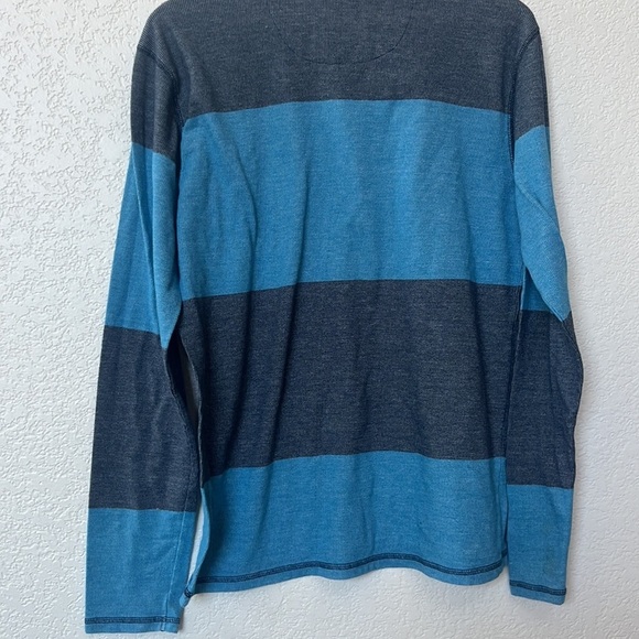 Prana Men's Long Sleeve Shirt Striped Blue size Large - Picture 11 of 12
